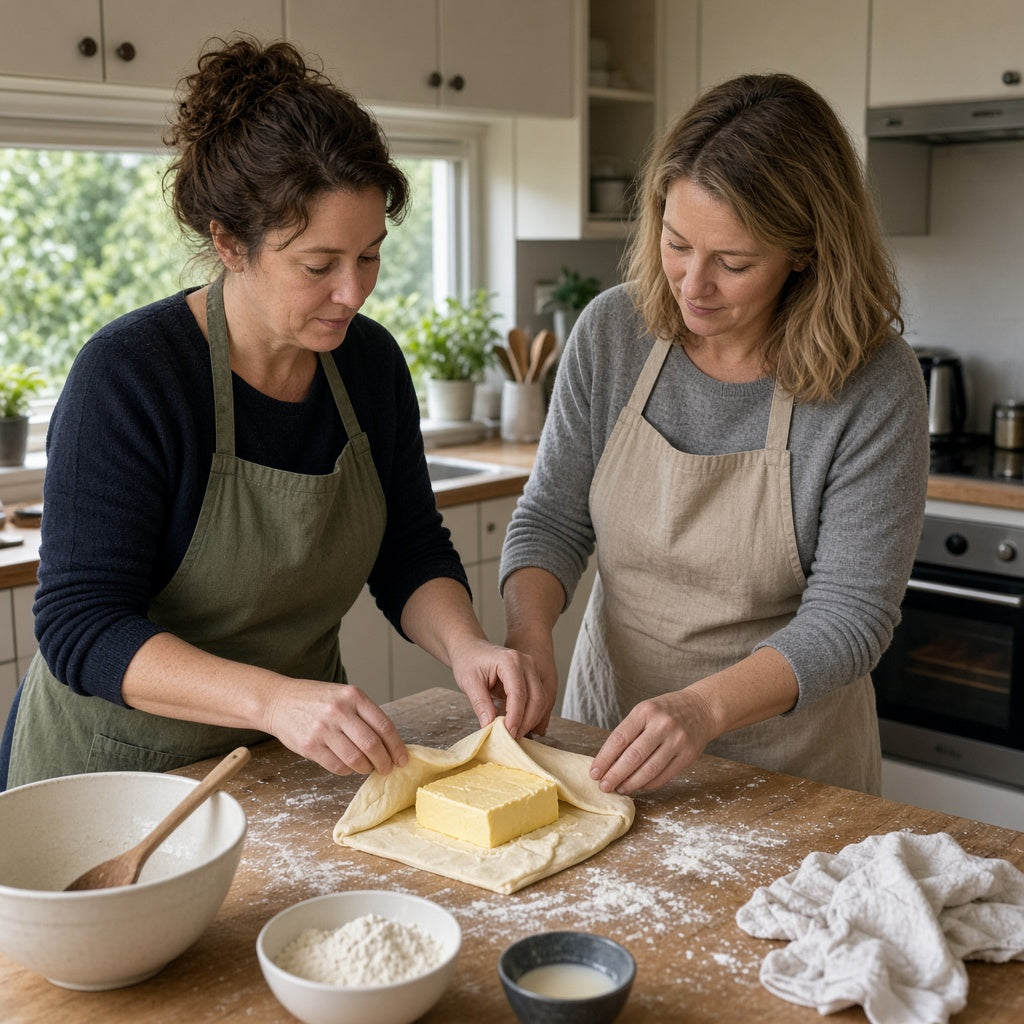 Private butter-block lesson at home